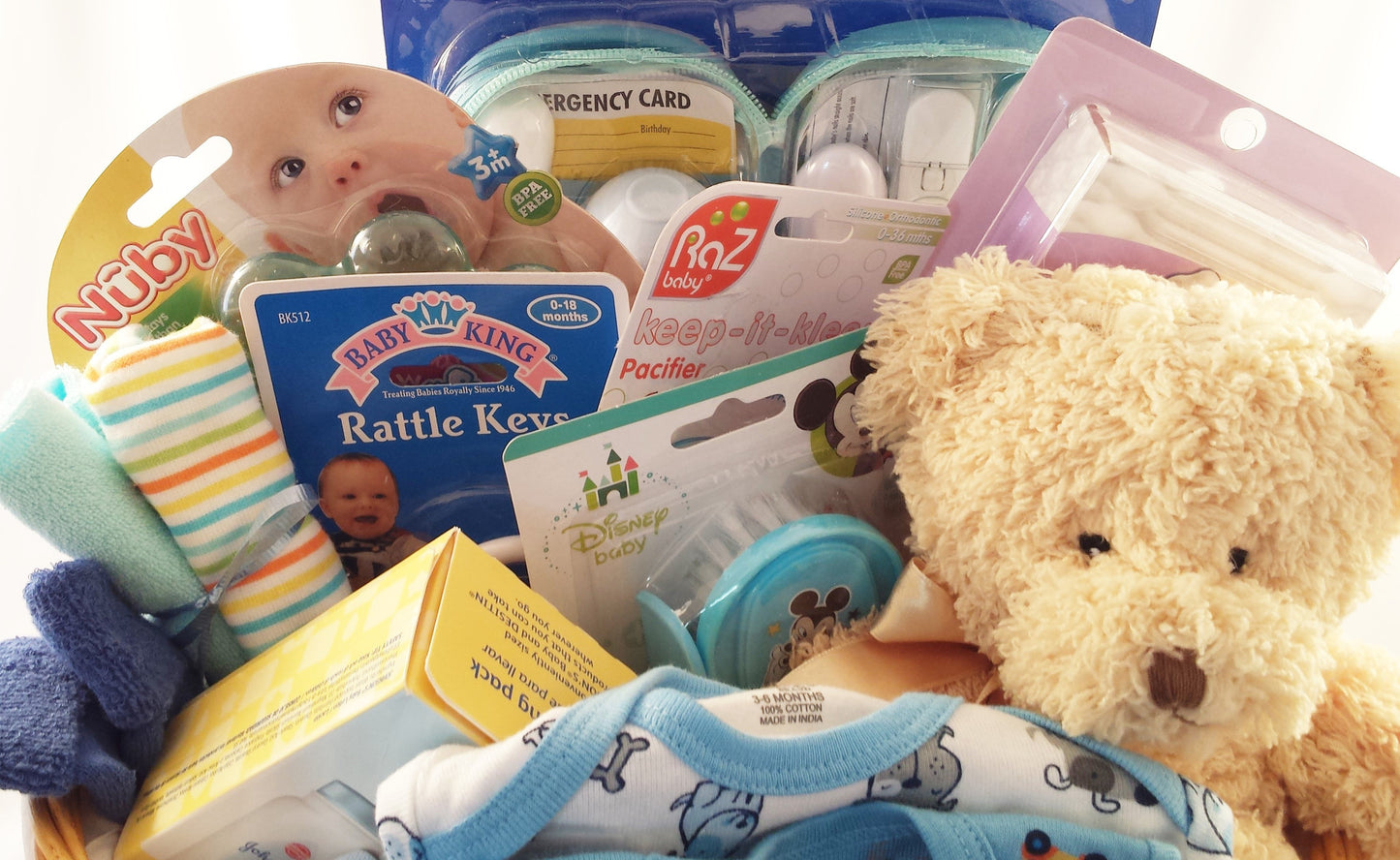 Baby Boy Essentials Deluxe Gift Basket