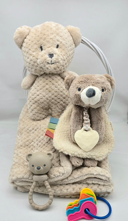 Teddy Bear Baby Gift Basket