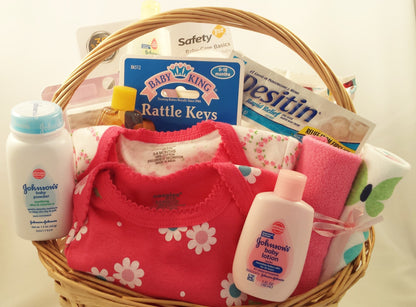 Baby Girl Essentials Gift Basket