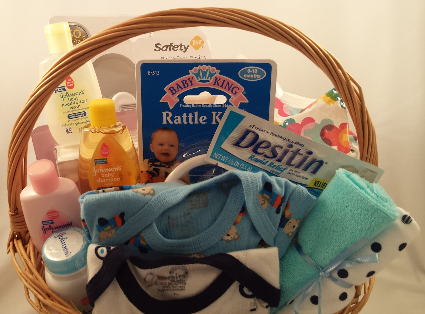 Baby Boy Essentials Gift Basket