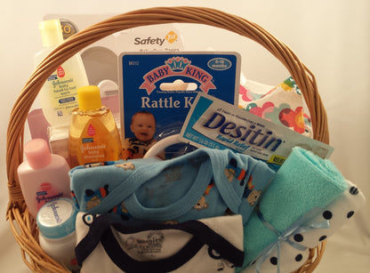 Baby Boy Essentials Gift Basket