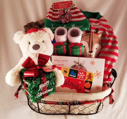 Deluxe Baby Boy Christmas Basket