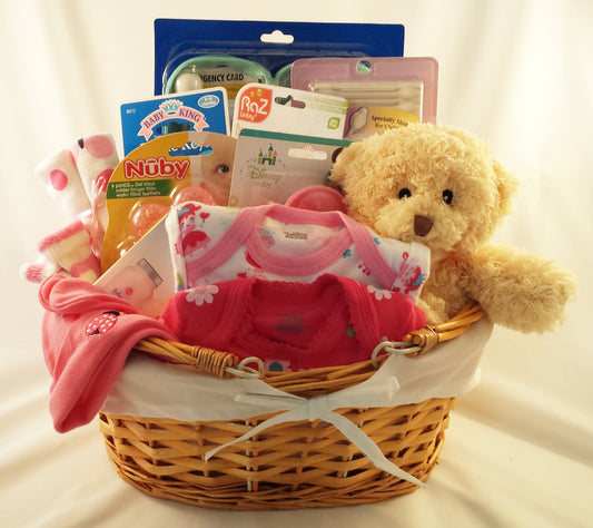 Baby Girl Essentials Deluxe Gift Basket