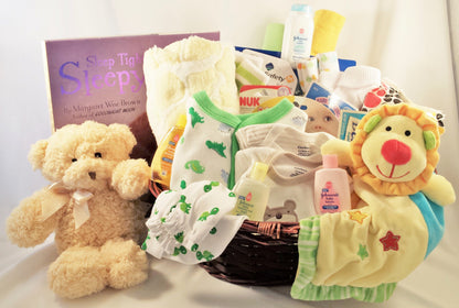 Neutral Grand Baby Gift Basket