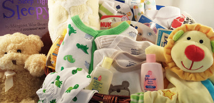 Neutral Grand Baby Gift Basket