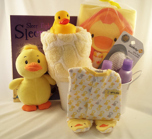 Baby Ducks Sweet Dreams Bedtime Gift Basket